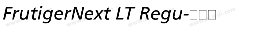 FrutigerNext LT Regu字体转换